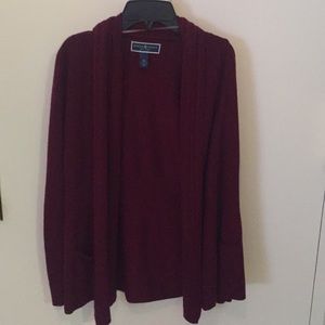 Karen Scott Red Cardigan PS